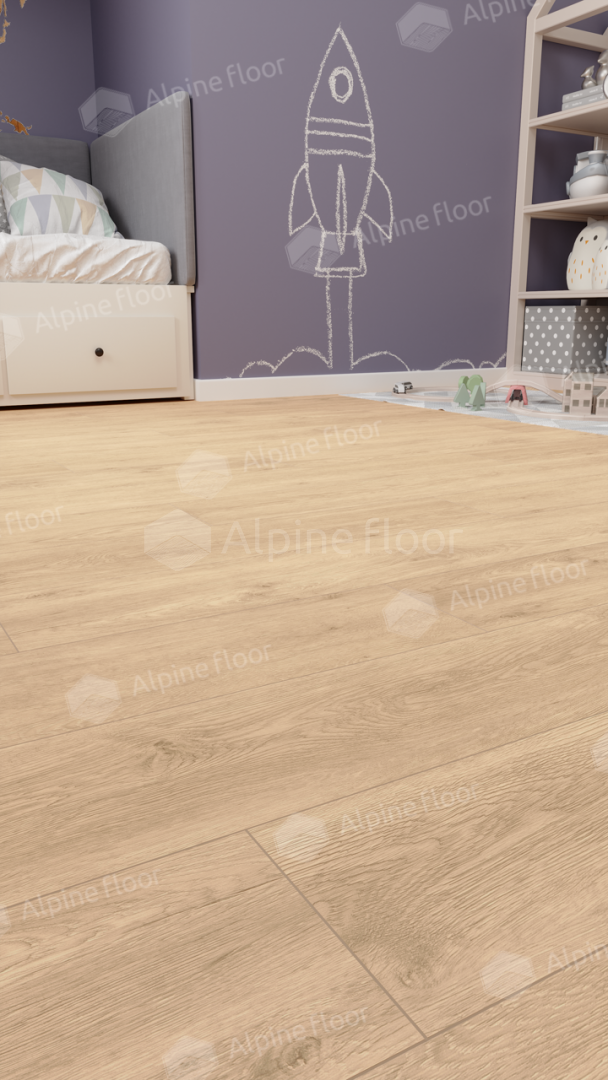 Виниловый (SPC) ламинат ALPINE FLOOR (Альпин Флор) Коллекция CLASSIC Light Дизайн ECO 106-33 Дуб Ваниль Селект (1220*183*3.5мм)