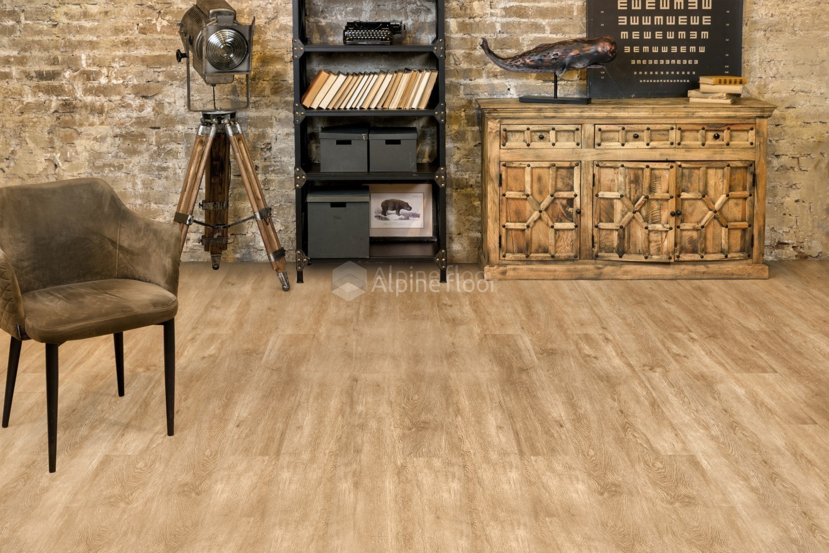 Виниловый (SPC) ламинат ALPINE FLOOR Коллекция GRAND SEQUOIA LIGHT Дизайн ЕСО 11-501 Камфора (1220*183*3,5мм)