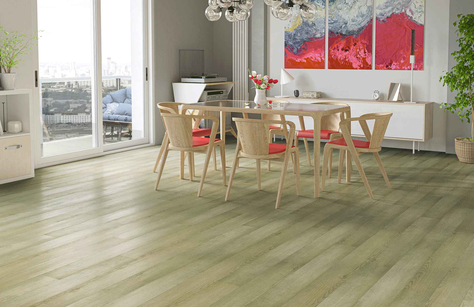 Кварцевый ламинат HOME EXPERT Коллекция NATURAL Дизайн 62W930 Дуб Канадский Лес (1220х150х3.5 мм)
