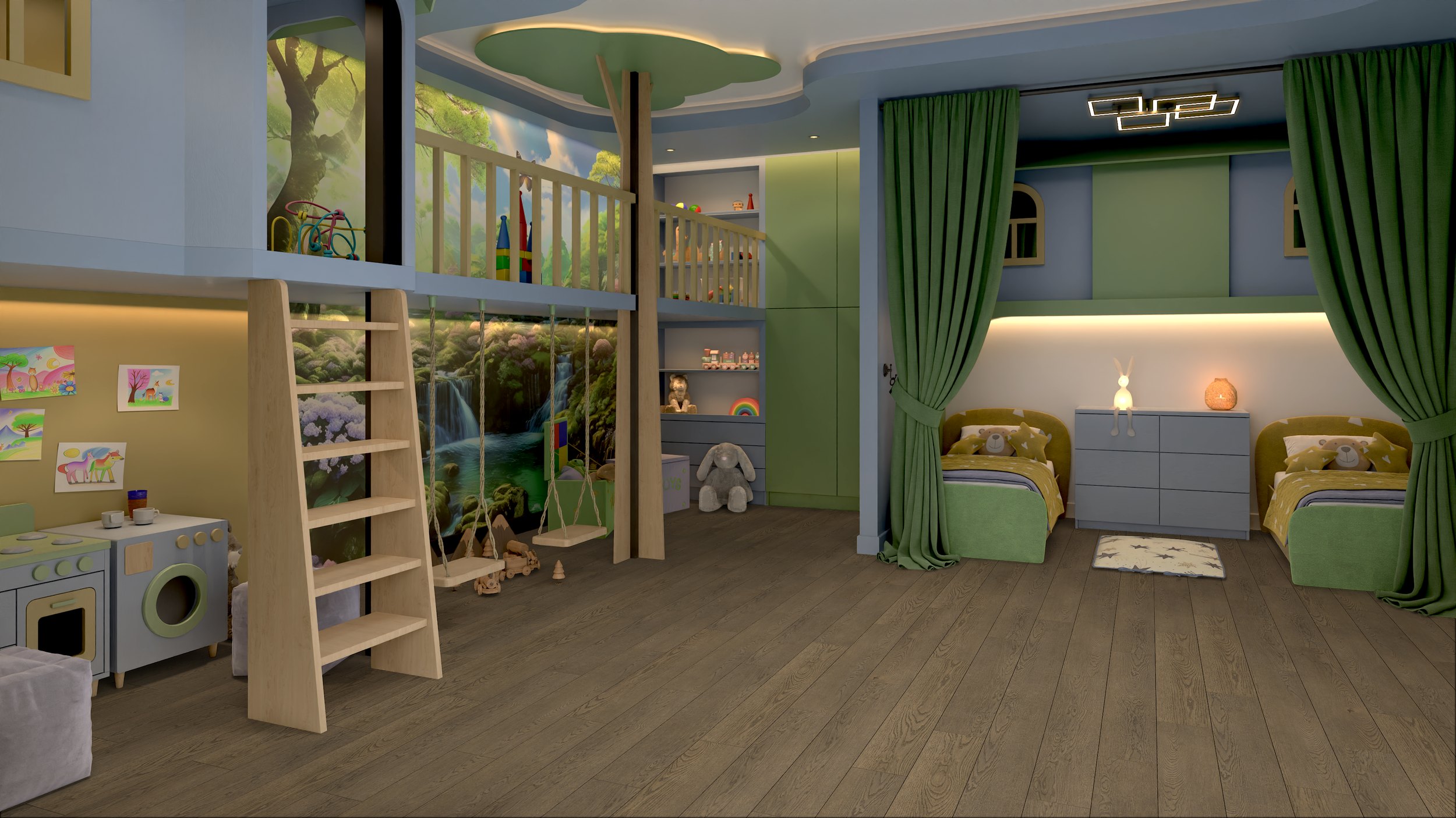 Кварц-виниловая плитка DAMY FLOOR Коллекция  FAMILY LVT Дизайн 0030-6-LVT Дуб Мокко (1227×187х2,5мм)