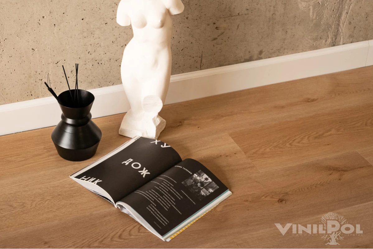 Кварц-виниловая плитка VINILAM (ВИНИЛАМ) Коллекция VINIPOL SPC Дизайн 7898 -EIR Дуб Верона(1220*228*5 мм)