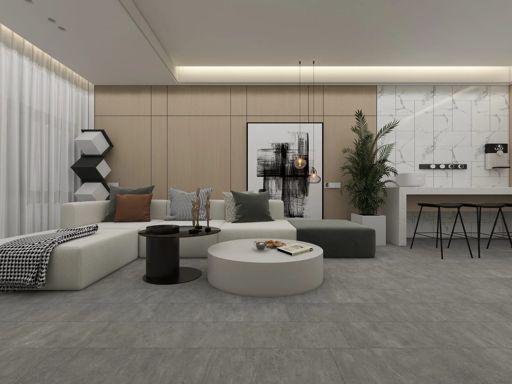 SPC ламинат OFFWOOD Коллекция Stone Дизайн Фудзияма (610х305х4мм)