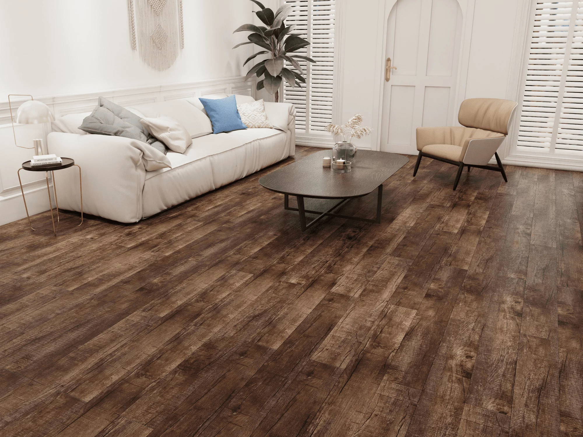 SPC ламинат ICON FLOOR (Айкон Флор) Коллекция BLACK Дизайн BL21 Дуб Джанни (1220х151х4 мм)