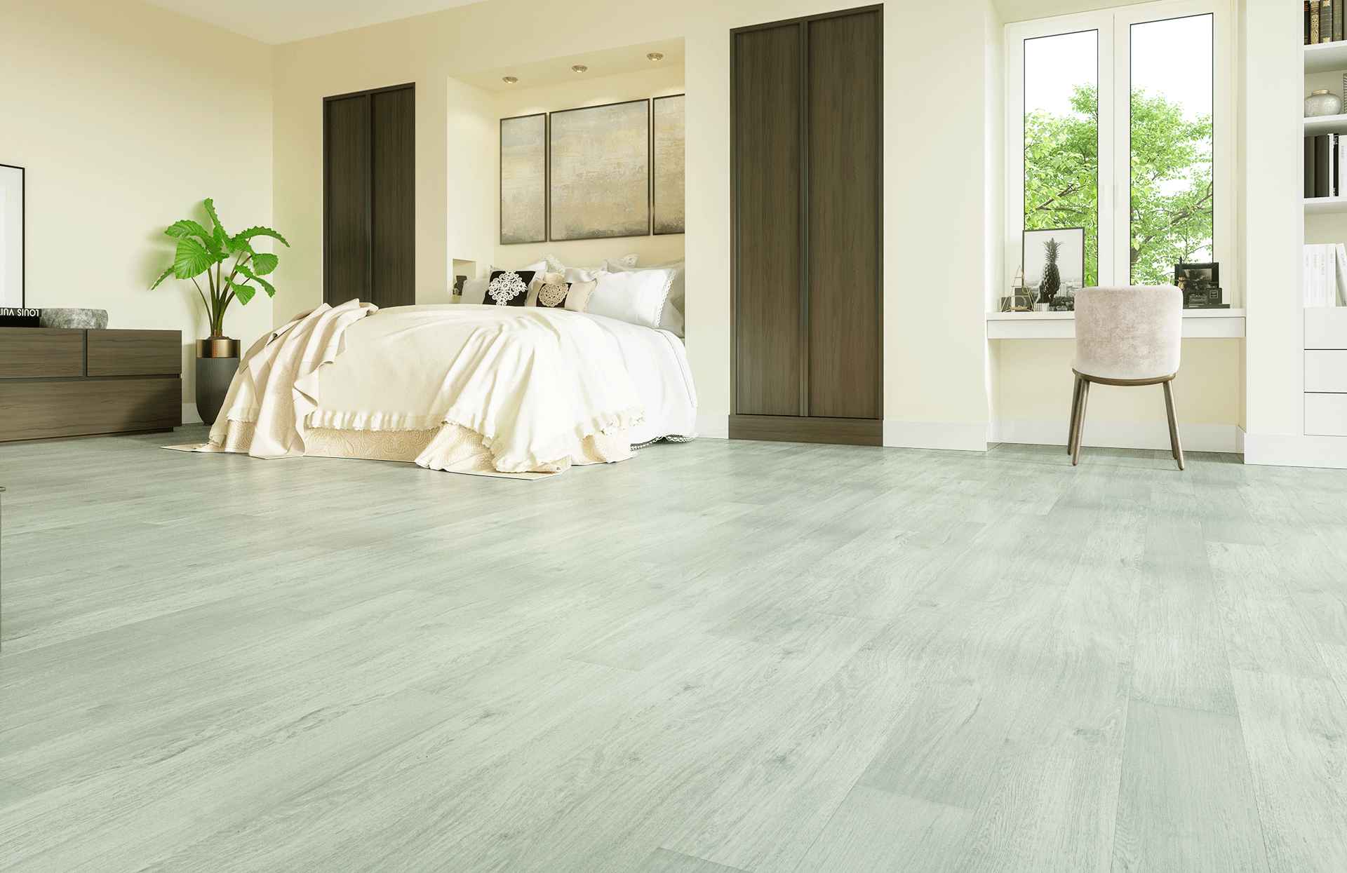 Кварцевый ламинат HOME EXPERT Коллекция NATURAL Дизайн 1028-29 Дуб Зимний Лес (1220х150х3.5 мм)