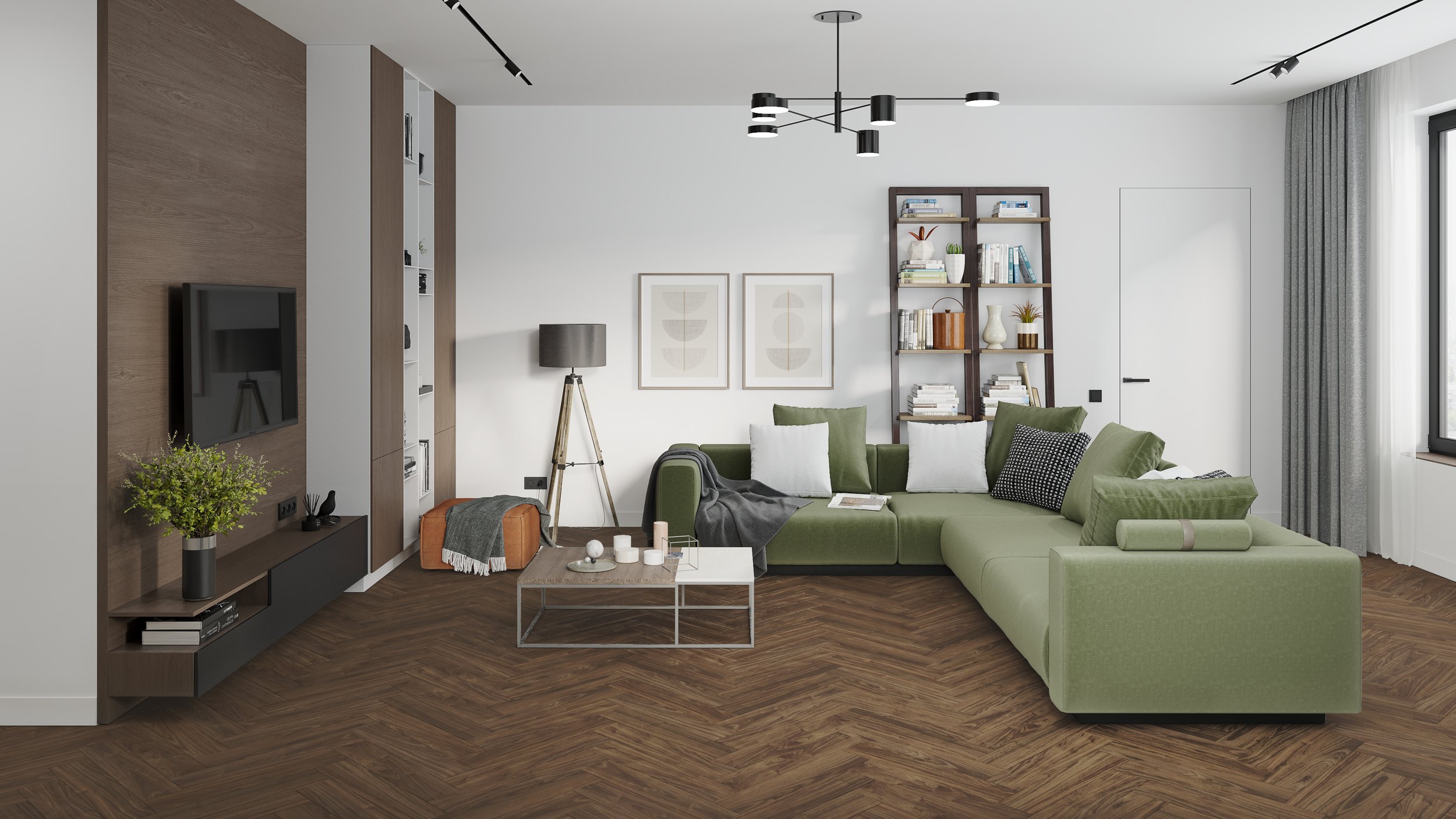 SPC ламинат DAMY FLOOR Коллекция London Дизайн 0036-1 Дерби (615х123х4 мм)