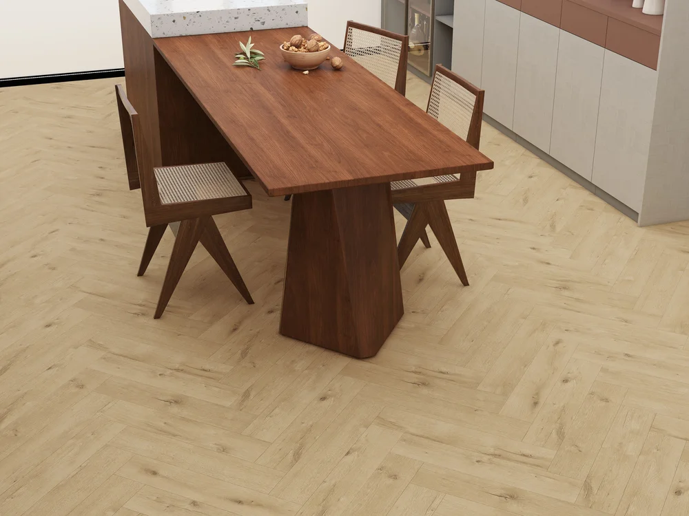 SPC ламинат OFFWOOD Коллекция Herringbone Дизайн Шервуд (625х125х4 мм)