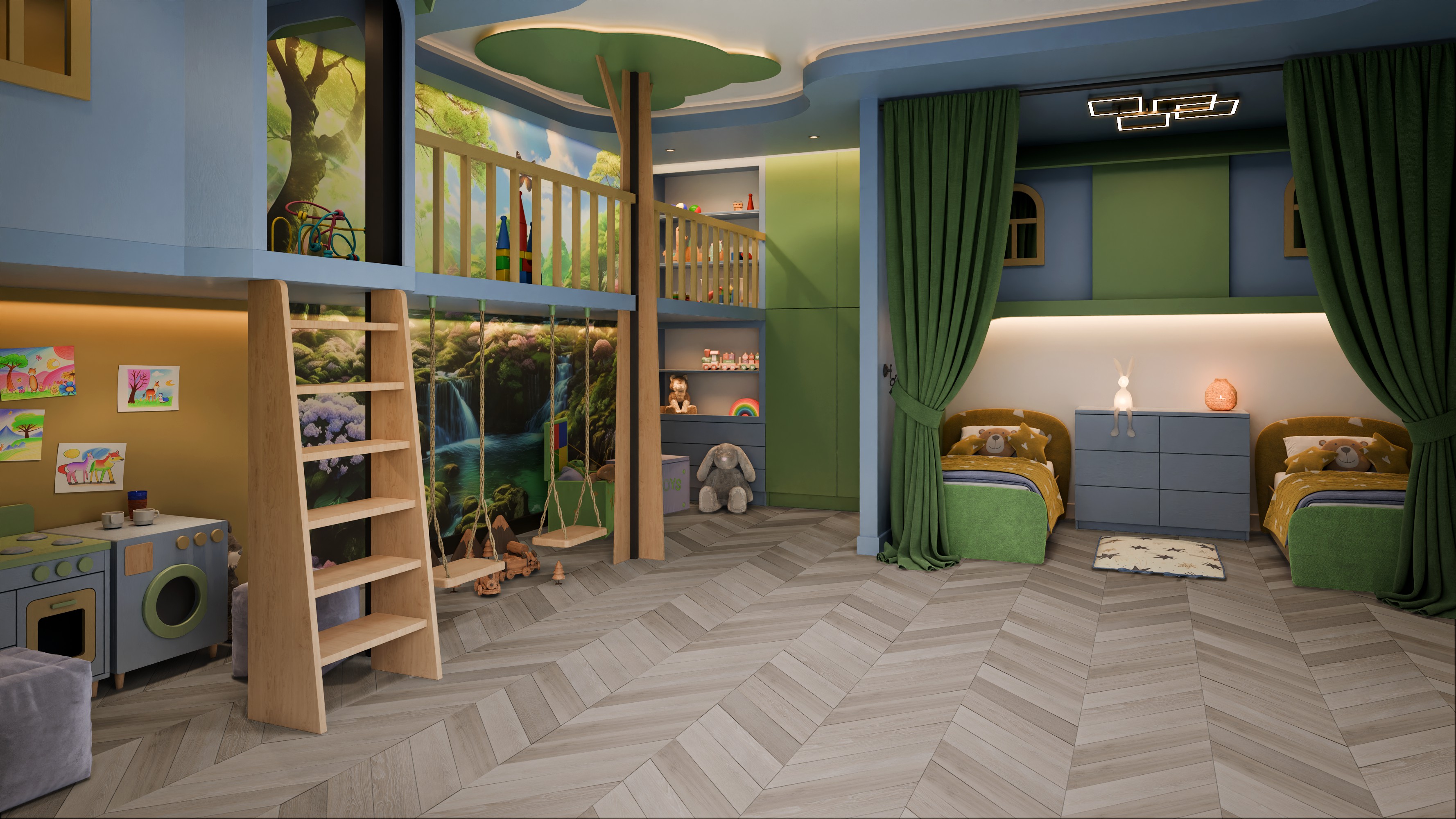 SPC ламинат DAMY FLOOR Коллекция CHEVRON Дизайн DF02-Ch Пале-Рояль (600х127х5 мм)