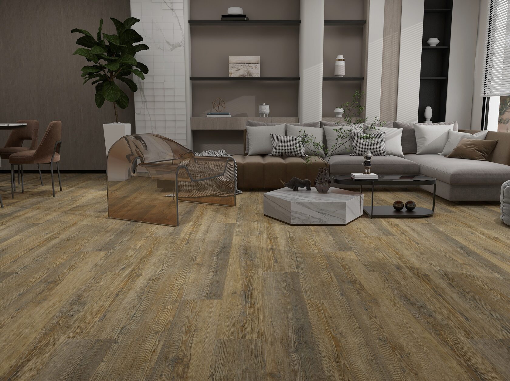 SPC ламинат OFFWOOD Коллекция Classic Дизайн Такламакан (1220х182х4мм)