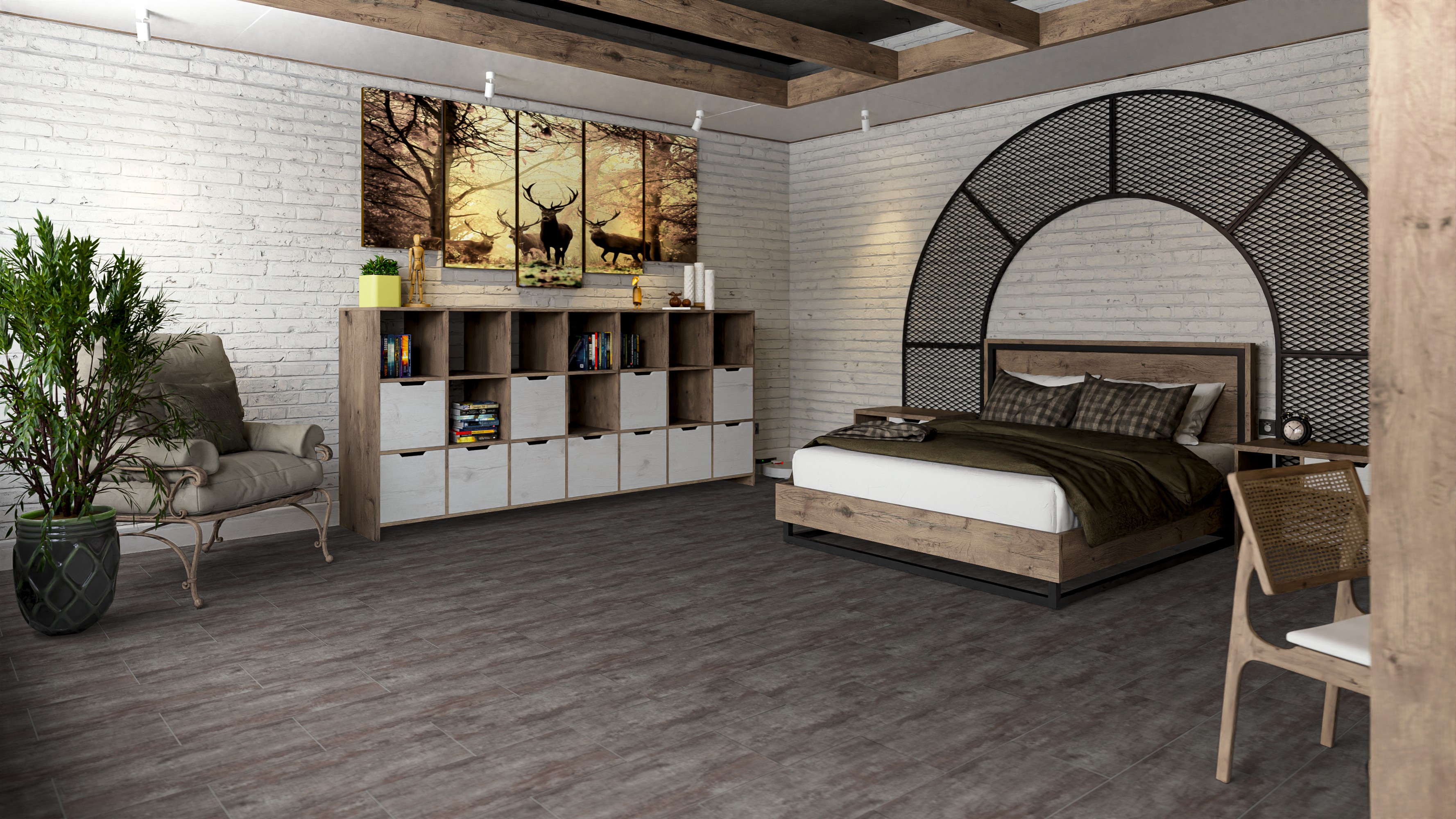 SPC ламинат DAMY FLOOR Коллекция ASCENT STRONG Дизайн 1204-3-ST Арарат (610х305х5 мм)