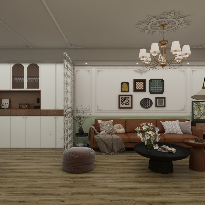 Виниловый (SPC) ламинат BRONIX Коллекция KVARR Дизайн Rutil (1220х180х4 мм)