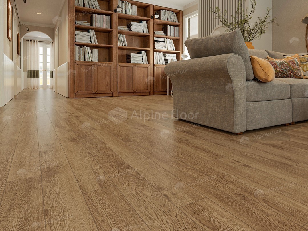 Виниловый (SPC) ламинат ALPINE FLOOR Коллекция GRAND SEQUOIA VILLAGE Дизайн ECO 11-707 Гевуина (1220х125*4мм)