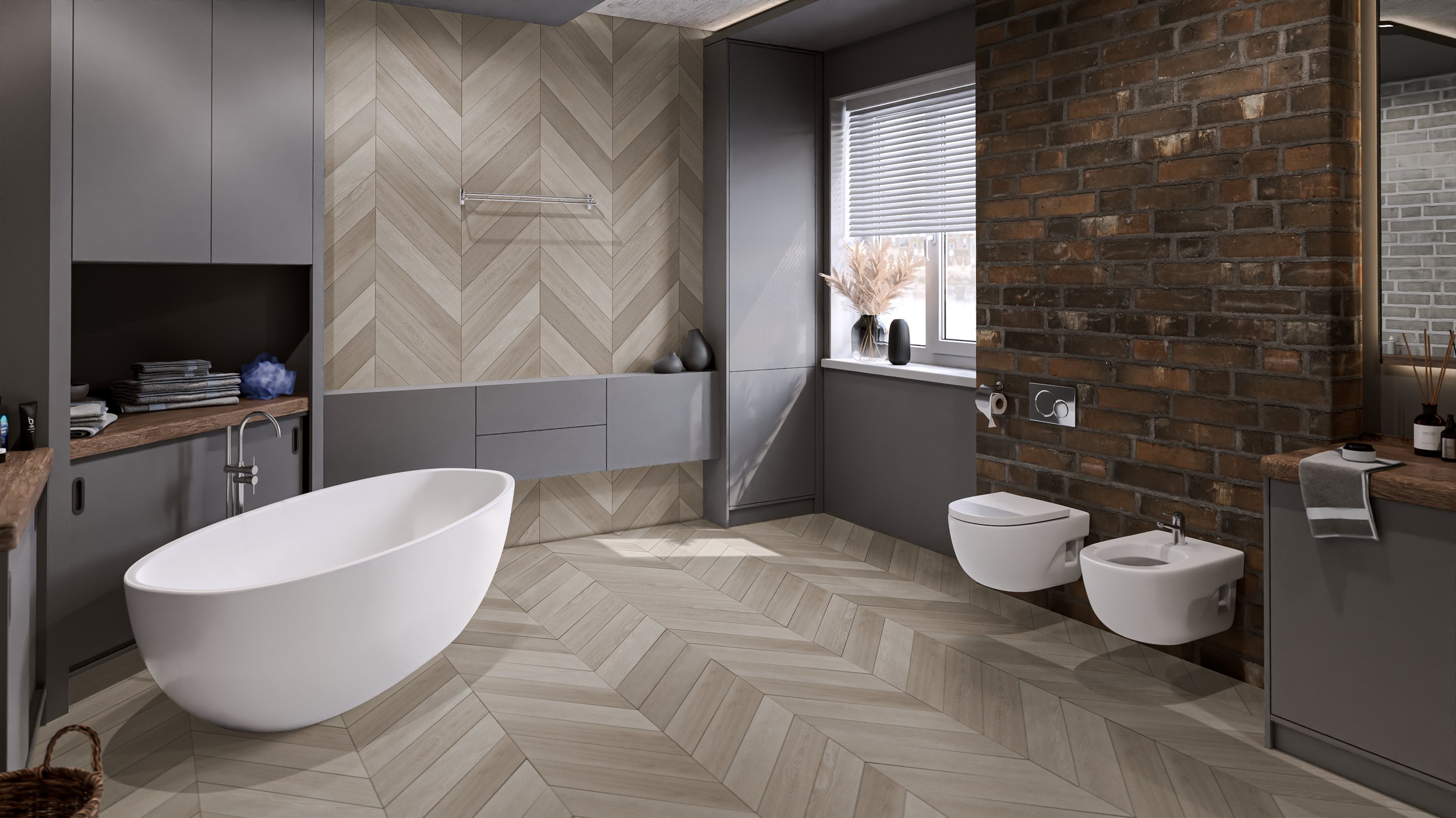 SPC ламинат DAMY FLOOR Коллекция CHEVRON Дизайн DF02-Ch Пале-Рояль (600х127х5 мм)