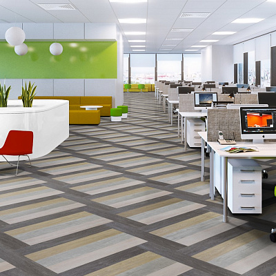 Виниловая плитка POLYSTYL Коллекция COSMIC Дизайн MOON (914.4х152.4х3 мм)