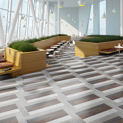 Виниловая плитка POLYSTYL Коллекция COSMIC Дизайн PHOENIX (914.4х152.4х3 мм)