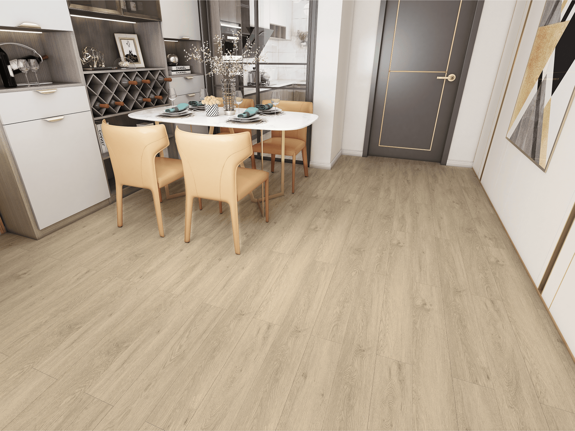 Кварцвиниловая плитка ICONFLOOR (Айкон Флор) Коллекция  BLACK LVT Дизайн BLVT222 Дуб Маккуин  (1219,2x152,4x2,2 мм)