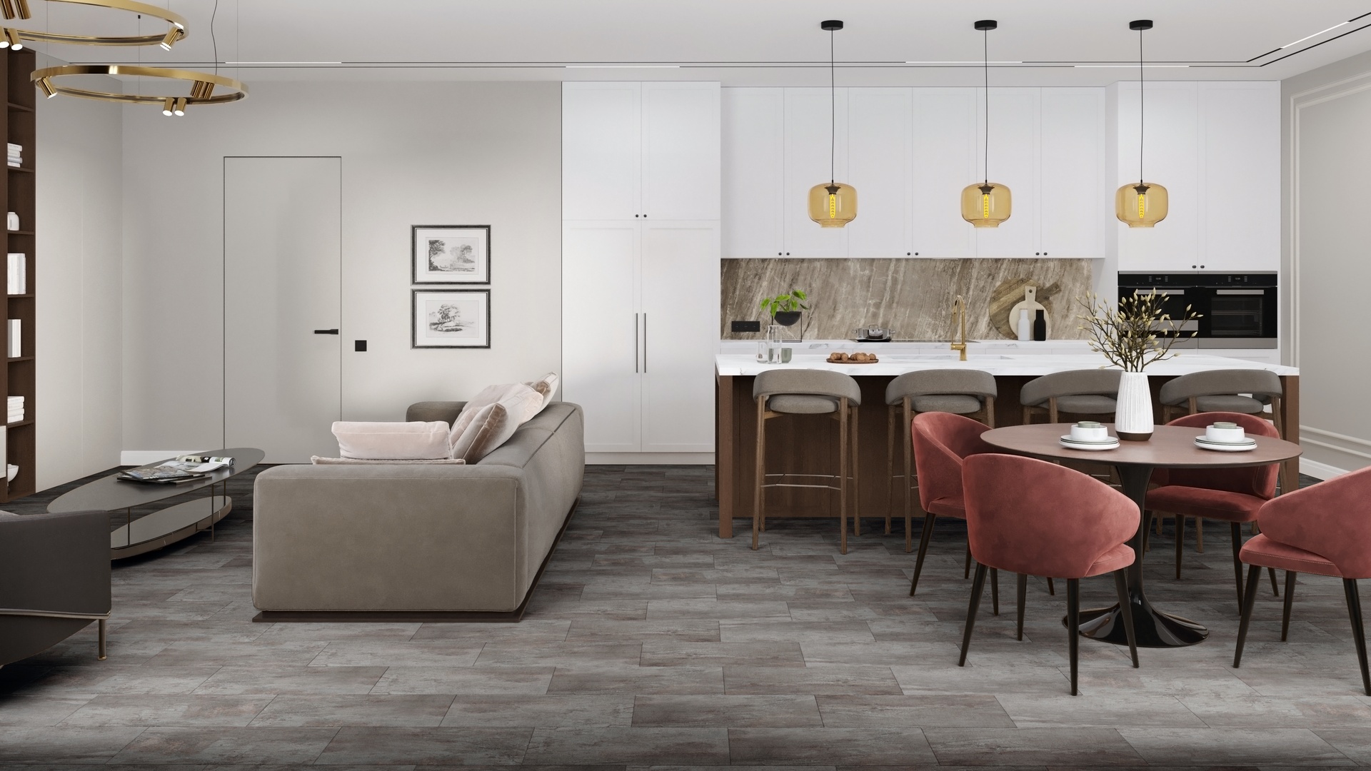 SPC ламинат DAMY FLOOR Коллекция ASCENT STRONG Дизайн K3053-3-ST Вайсхорн (610х305х5 мм)