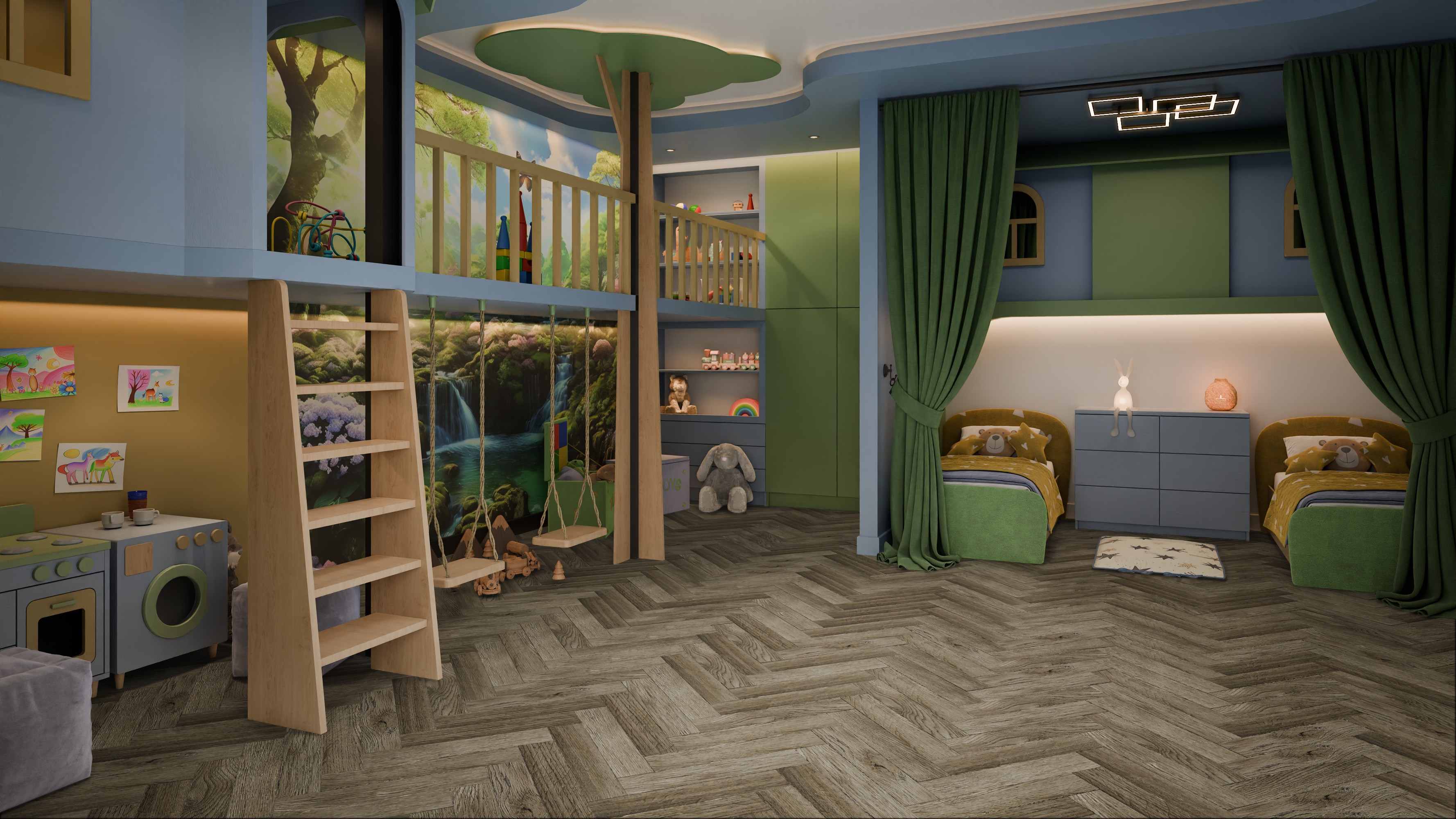 Кварц-виниловая плитка DAMY FLOOR Коллекция LONDON LVT Дизайн 200410EL-12-LVT Оксфорд (590×118х2,5мм)