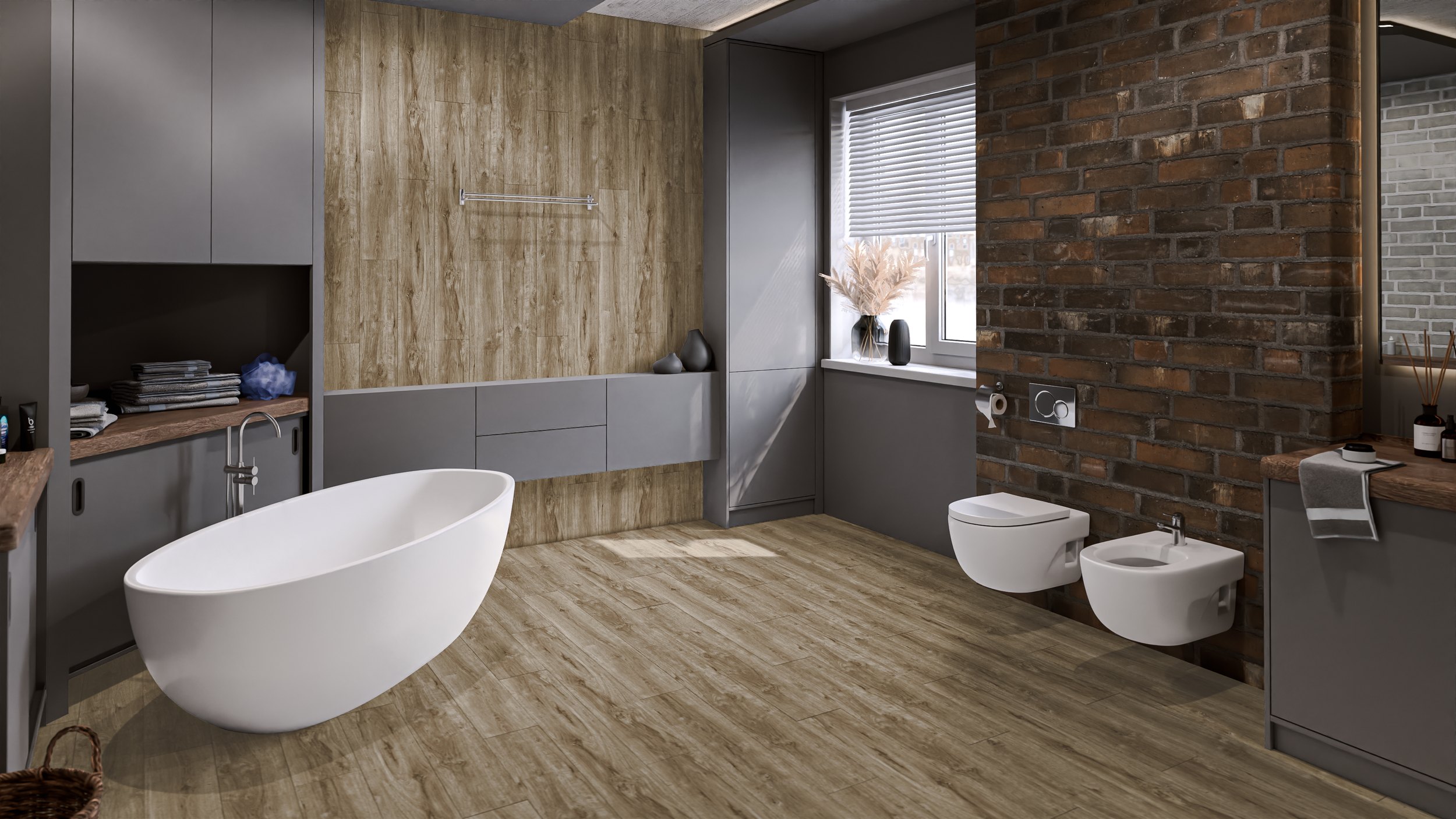 SPC ламинат DAMY FLOOR Коллекция Family Дизайн 248-8 Дуб Имбирный (1220х180х4 мм)