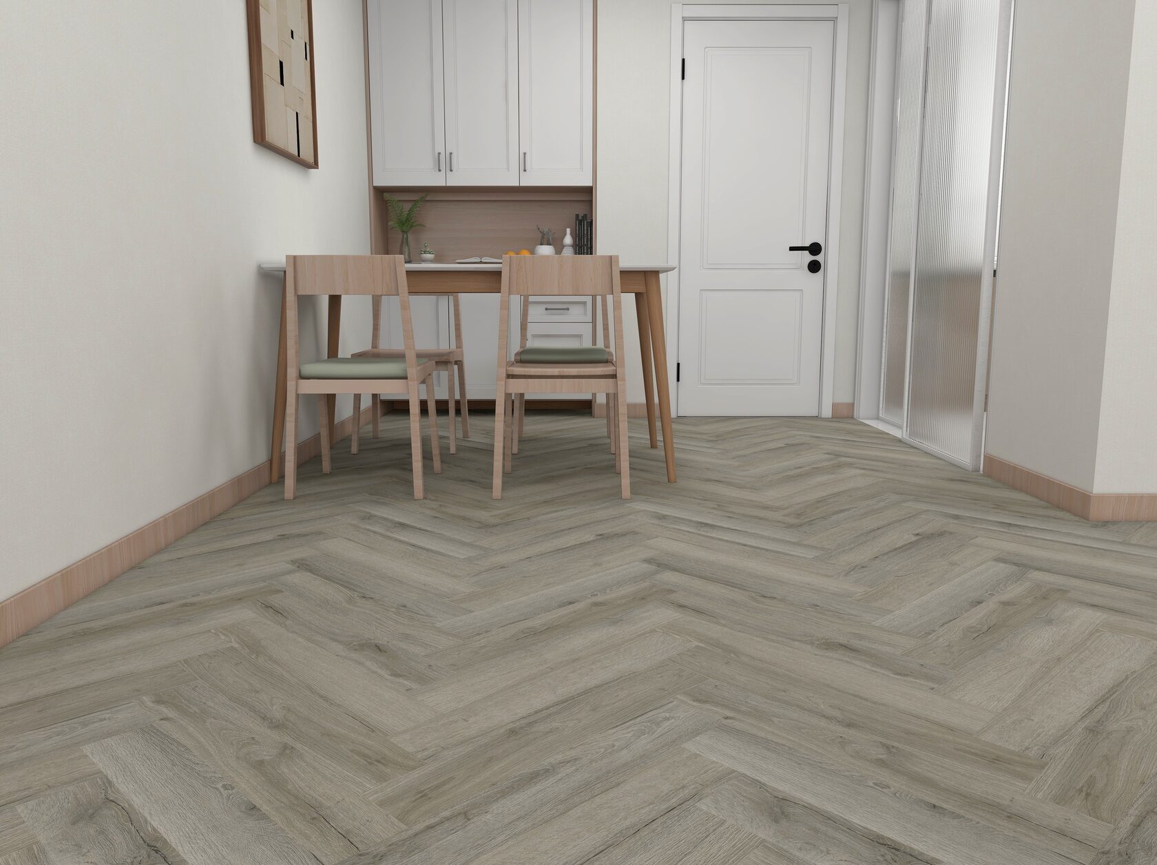 SPC ламинат OFFWOOD Коллекция Herringbone Дизайн Алтай (625х125х4 мм)