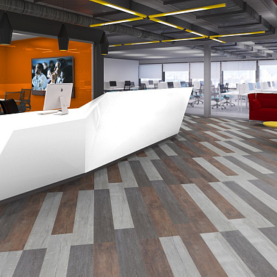 Виниловая плитка POLYSTYL Коллекция COSMIC Дизайн PHOENIX (914.4х152.4х3 мм)