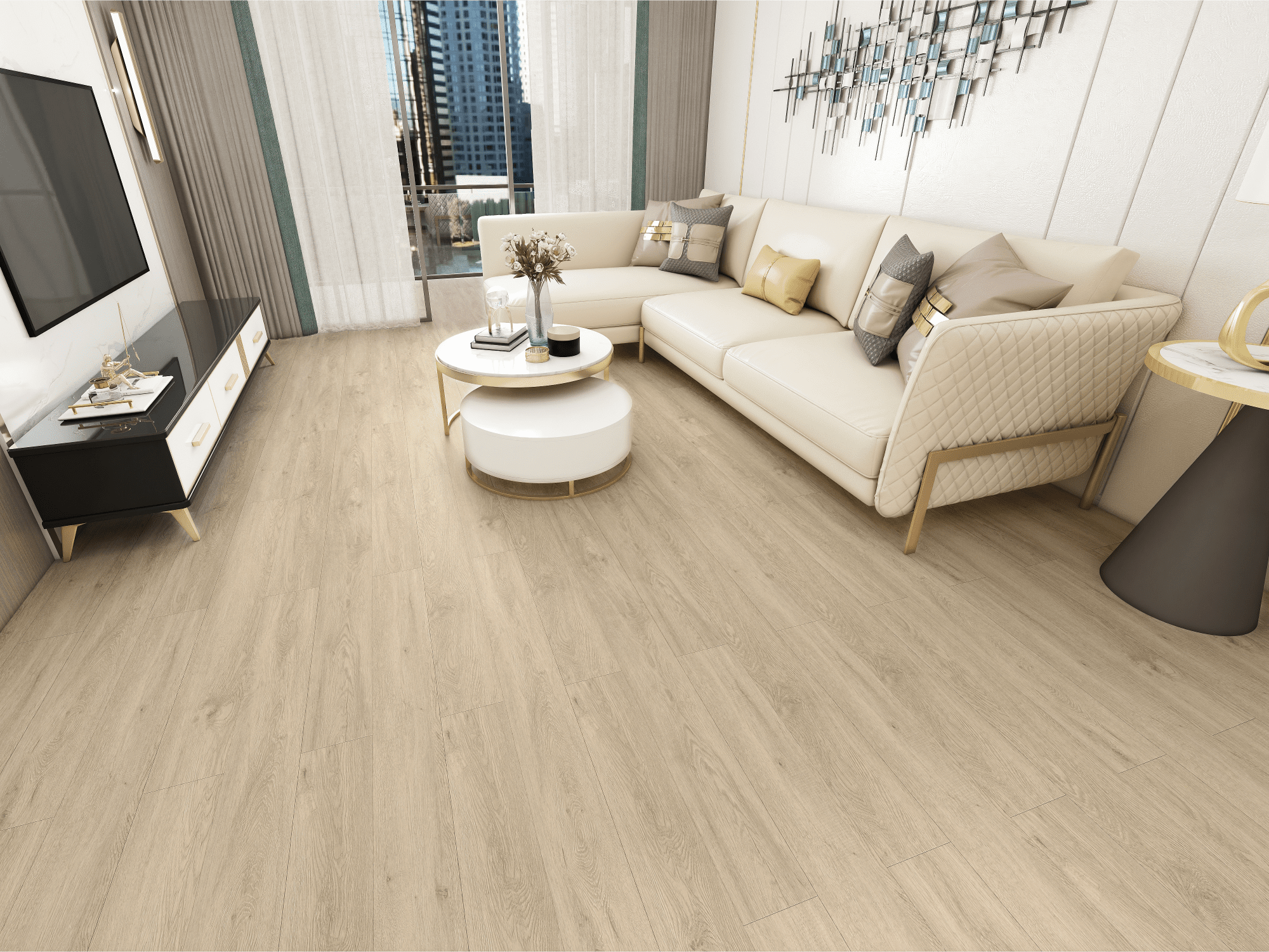 Кварцвиниловая плитка ICONFLOOR (Айкон Флор) Коллекция  BLACK LVT Дизайн BLVT222 Дуб Маккуин  (1219,2x152,4x2,2 мм)