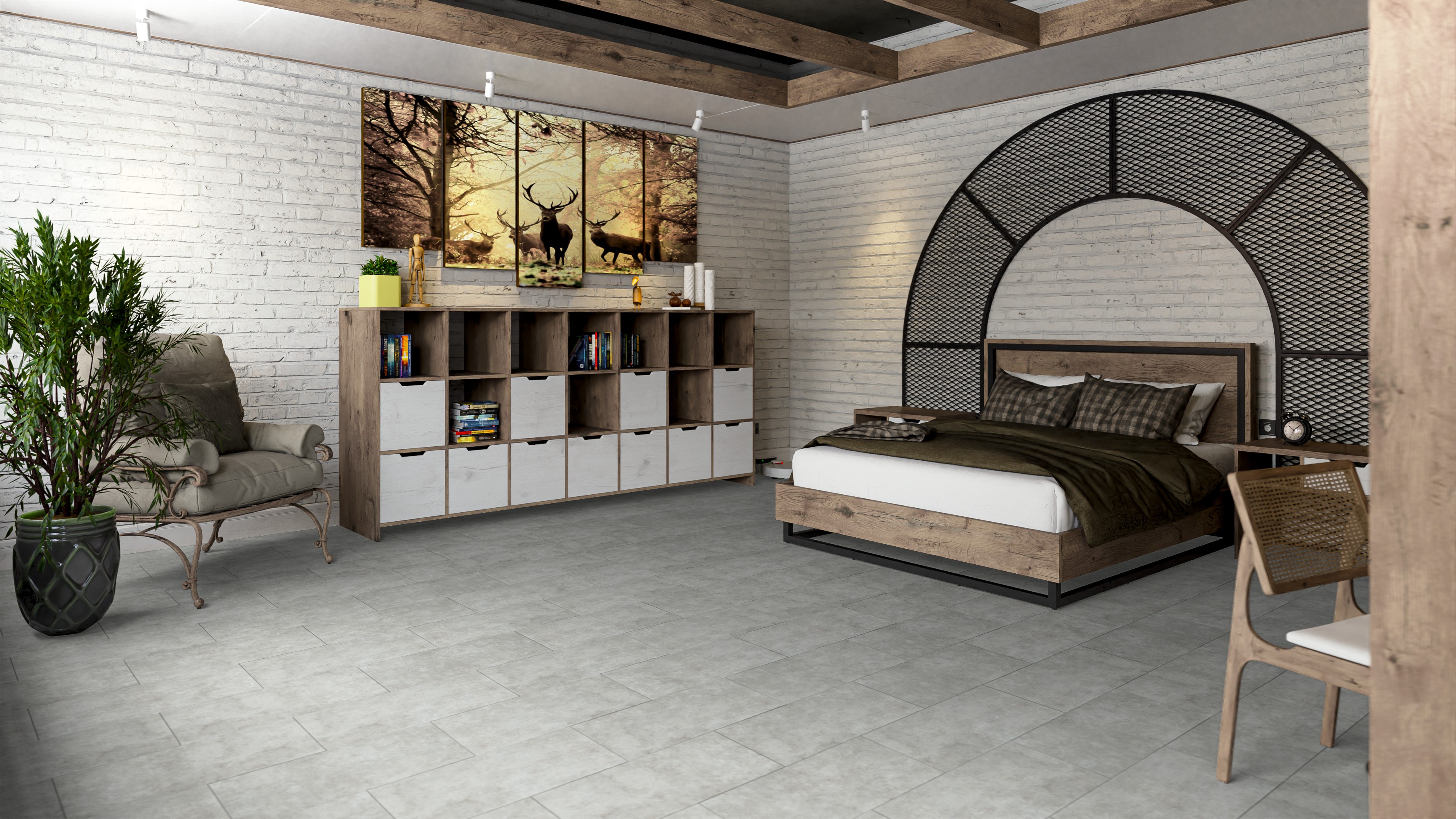 SPC ламинат DAMY FLOOR Коллекция ASCENT STRONG Дизайн 125-2-ST Броуд-Пик (610х305х5 мм)
