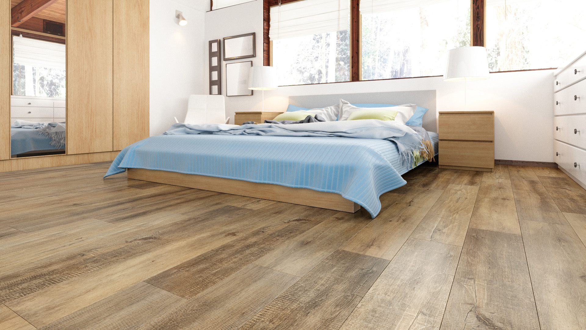 Кварцевый ламинат FARGO Коллекция COMFORT Дизайн VL88041-001 Дуб Медовый (1220*180*4.0 мм)