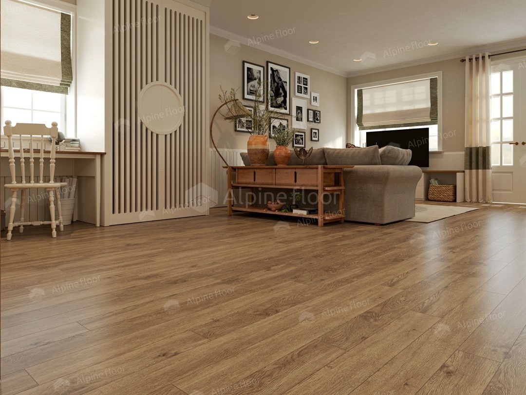Виниловый (SPC) ламинат ALPINE FLOOR Коллекция GRAND SEQUOIA VILLAGE Дизайн ECO 11-707 Гевуина (1220х125*4мм)