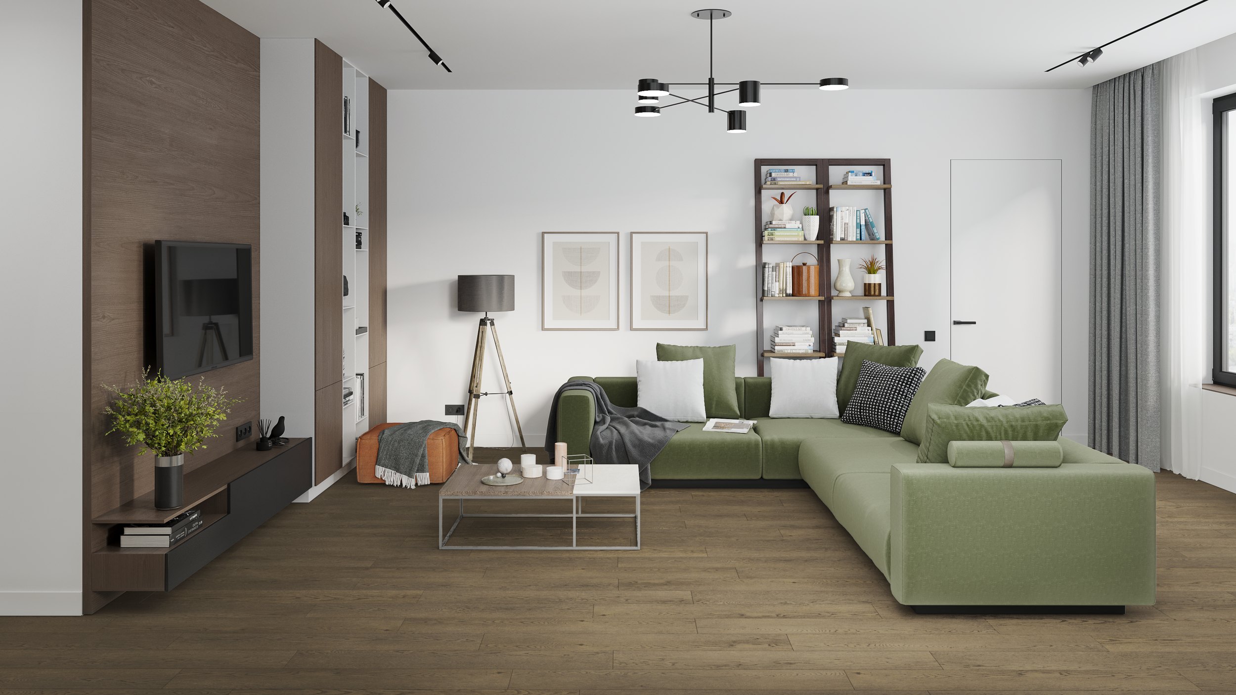 Кварц-виниловая плитка DAMY FLOOR Коллекция  FAMILY LVT Дизайн 0030-6-LVT Дуб Мокко (1227×187х2,5мм)