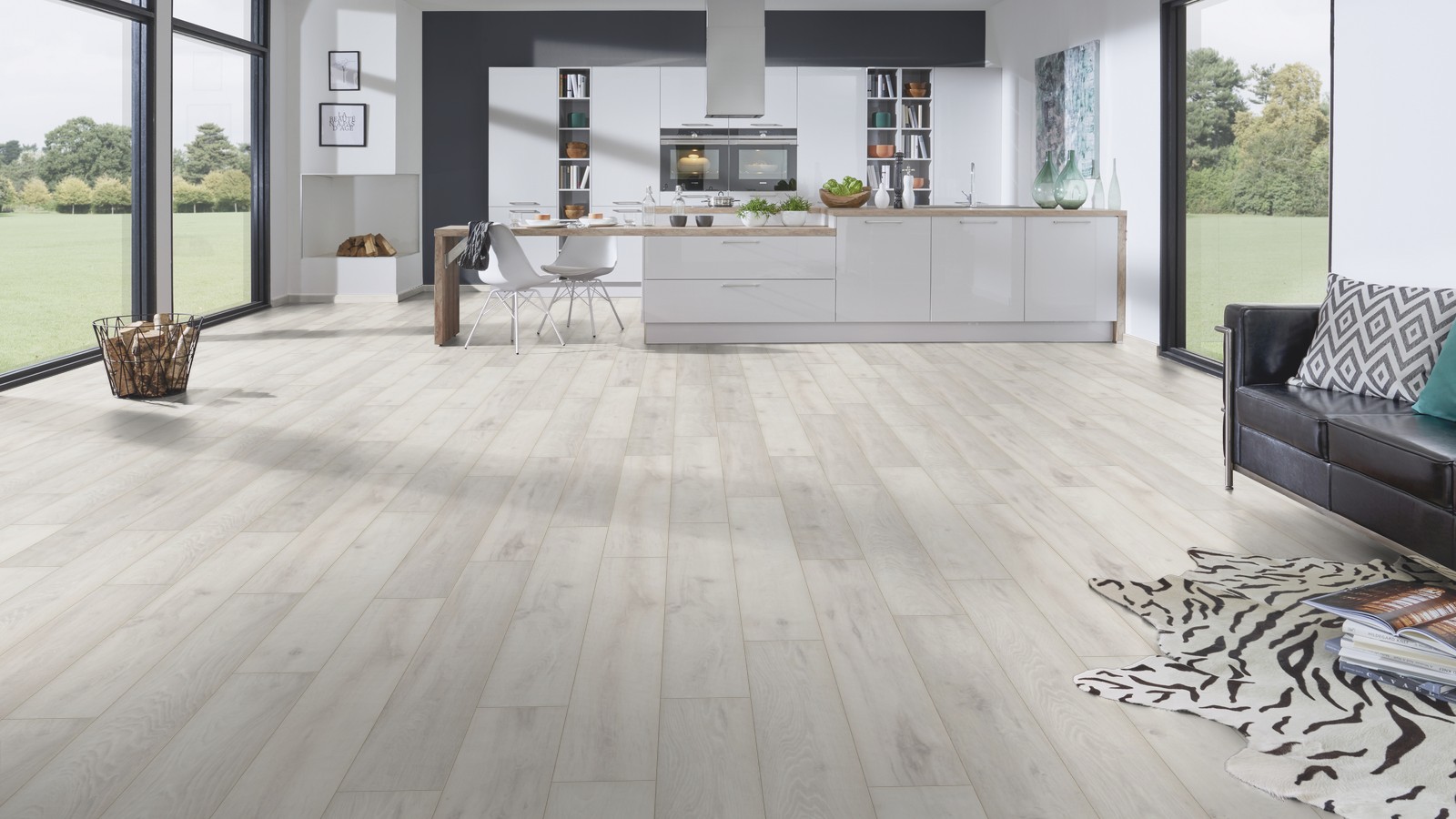 Ламинат KRONOSPAN (КРОНОШПАН) Коллекция FLOORDREAMS VARIO Дизайн К336 Дуб Айсберг (1285х192х12 мм)