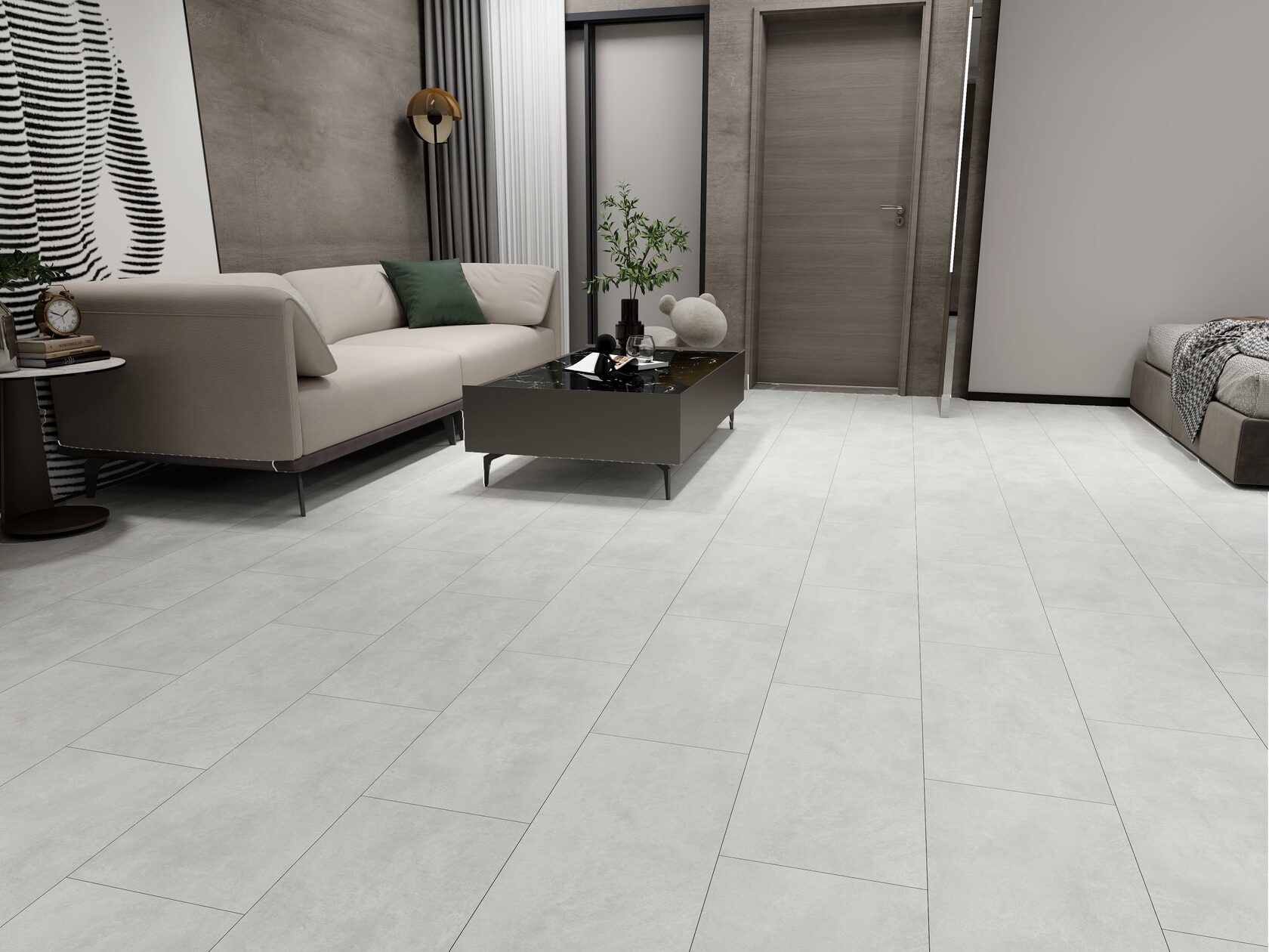 SPC ламинат ICON FLOOR (Айкон Флор) Коллекция MARBLE Дизайн ML66 Бетон Мур (610х305х6 мм)