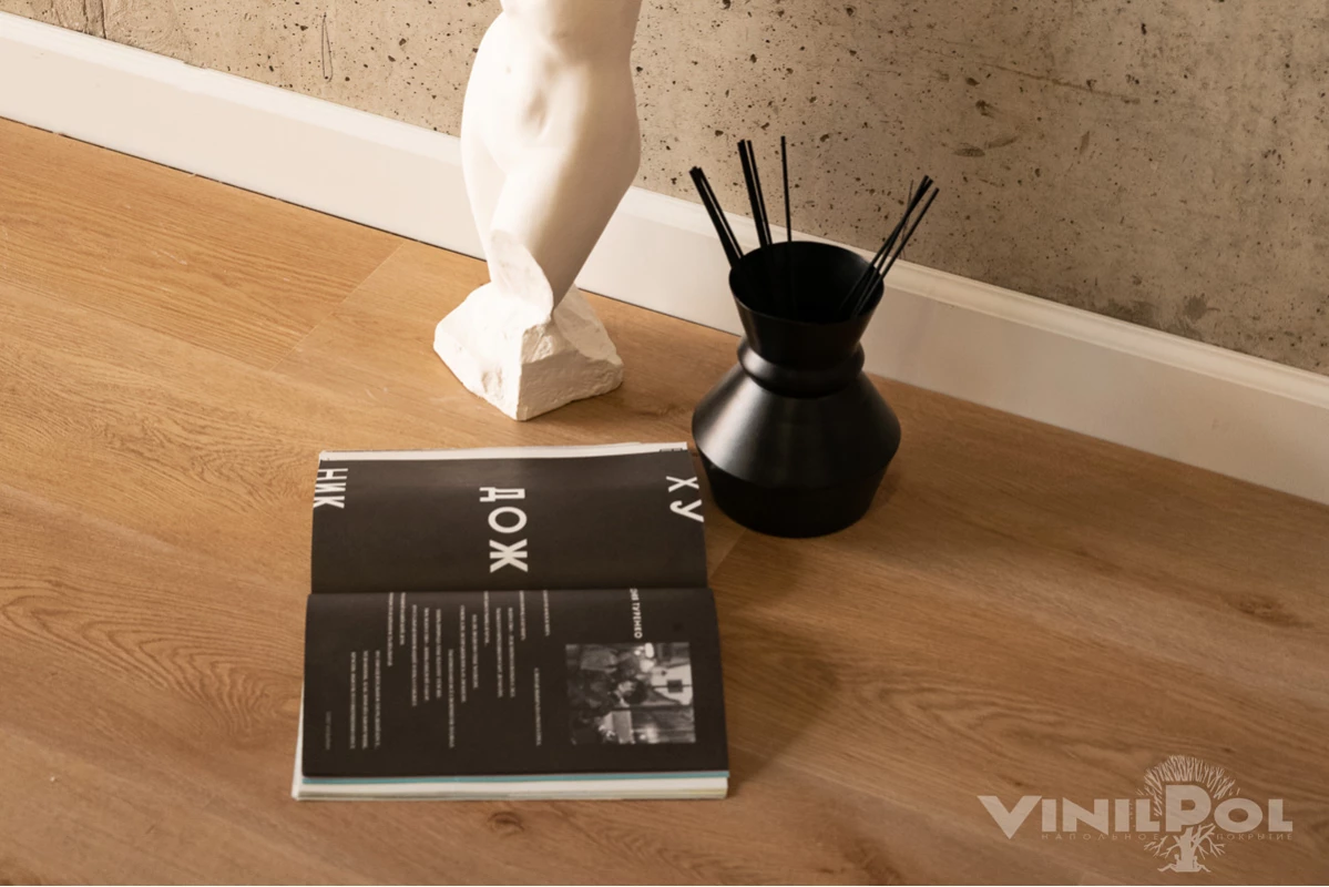 Кварц-виниловая плитка VINILAM (ВИНИЛАМ) Коллекция VINIPOL SPC Дизайн 7898 -EIR Дуб Верона(1220*228*5 мм)
