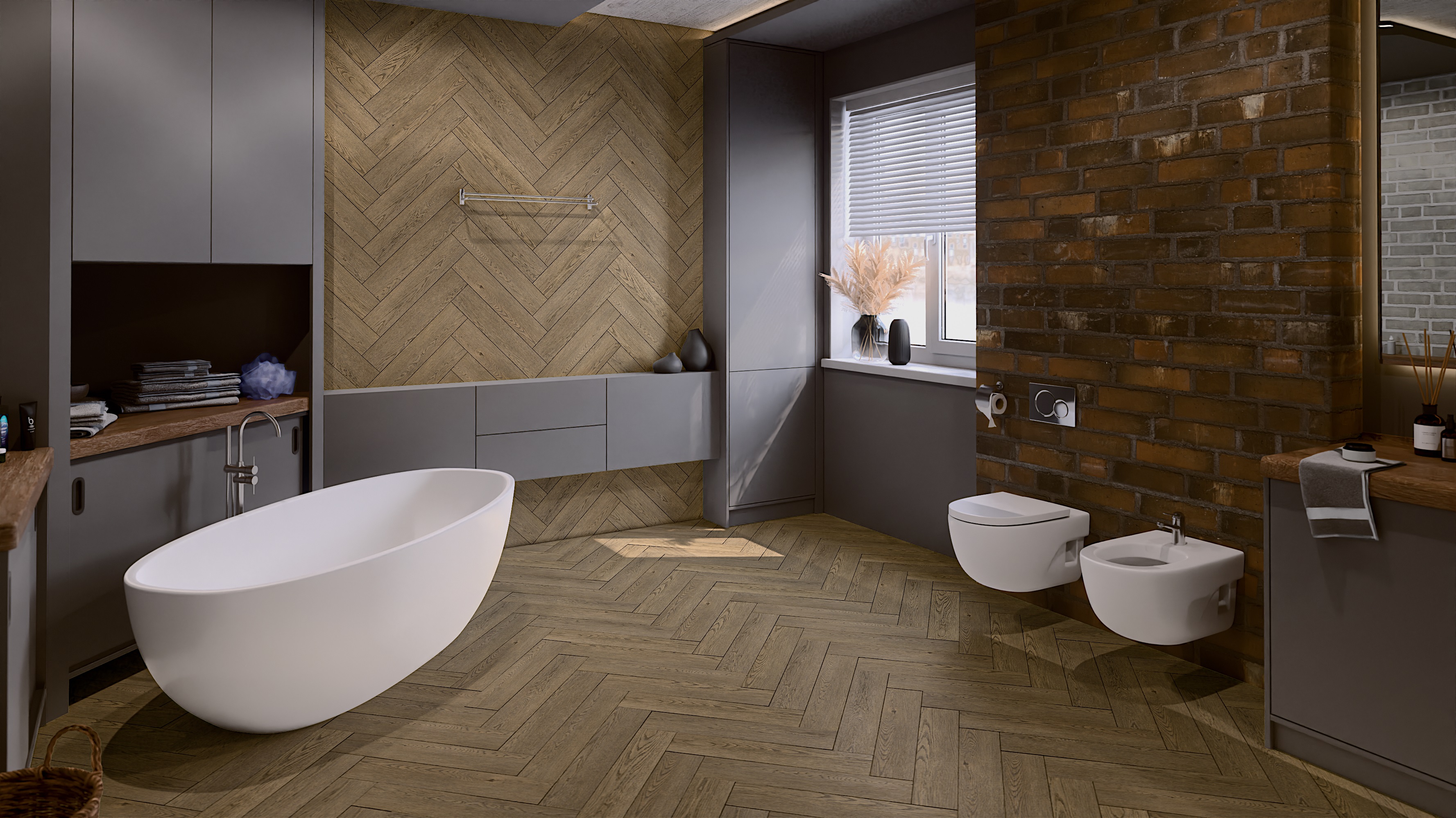 SPC ламинат DAMY FLOOR Коллекция London Дизайн 0030-6L Ноттингем (615х123х4.2 мм)