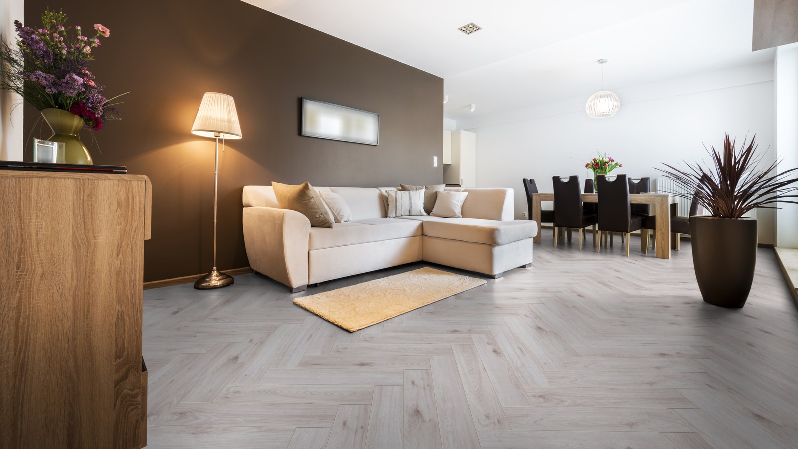 Ламинат KRONOTEX (КРОНОТЕКС) Коллекция HERRINGBONE А/В 8 мм 32 класс Дизайн D3516 Дуб Бордо (665х133х8 мм)