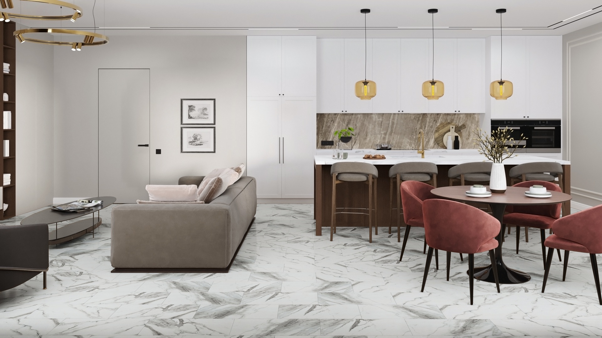 SPC ламинат DAMY FLOOR Коллекция ASCENT STRONG Дизайн 124-1-ST Эверест (610х305х5 мм)