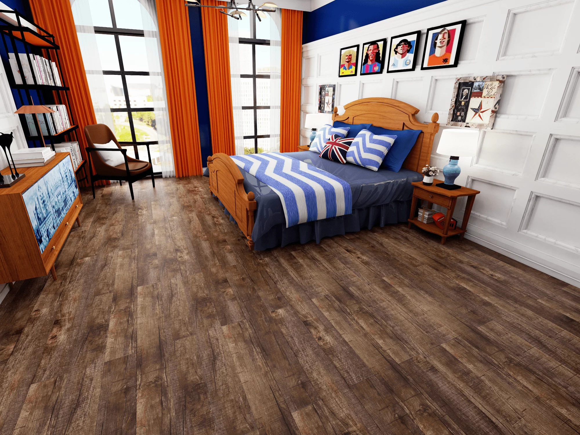 SPC ламинат ICON FLOOR (Айкон Флор) Коллекция BLACK Дизайн BL21 Дуб Джанни (1220х151х4 мм)