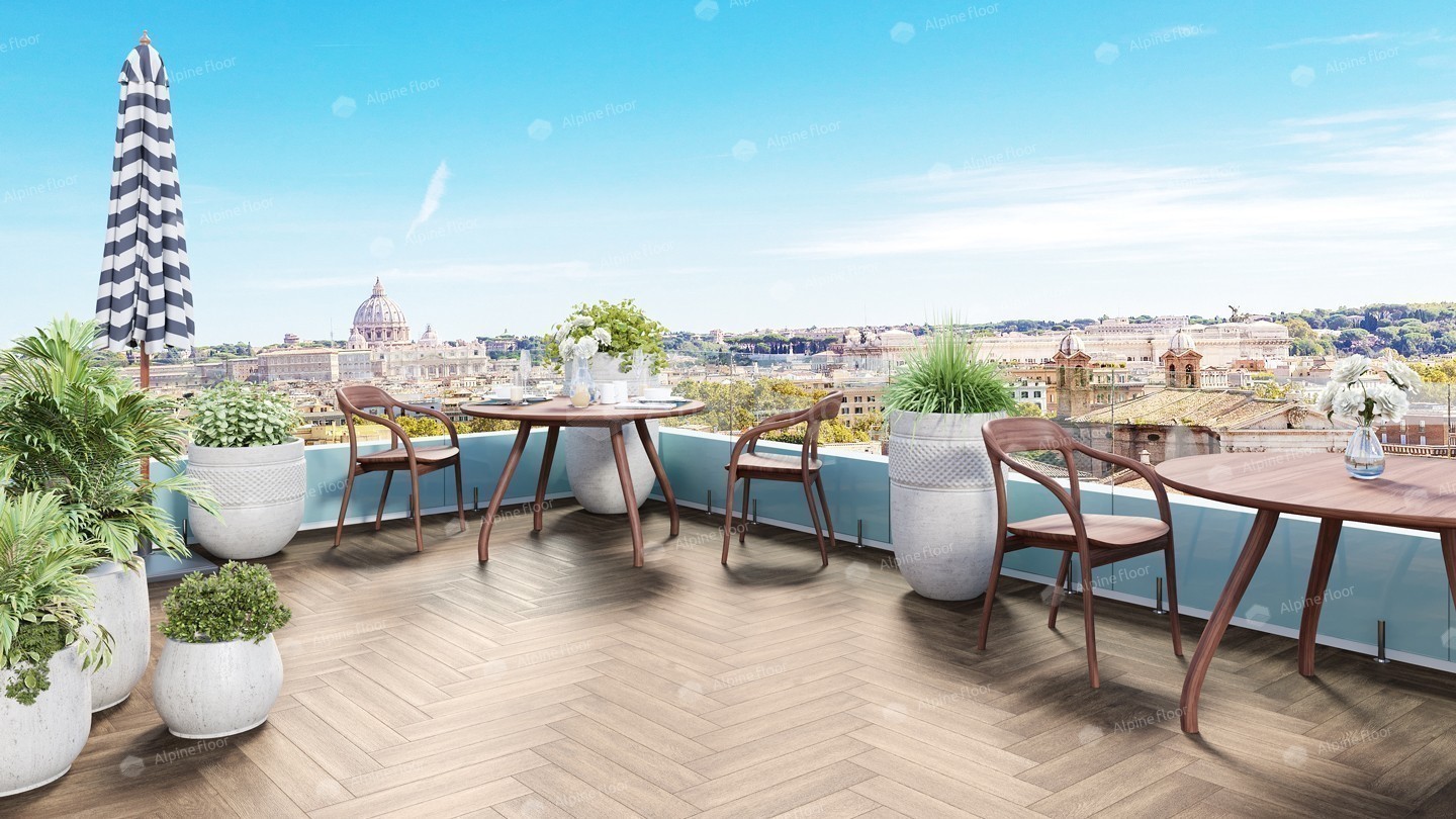 Кварц-виниловая плитка Alpine Floor Коллекция Parquet LVT Дизайн ECO 16-10 Макадамия (590×118х2,5мм)