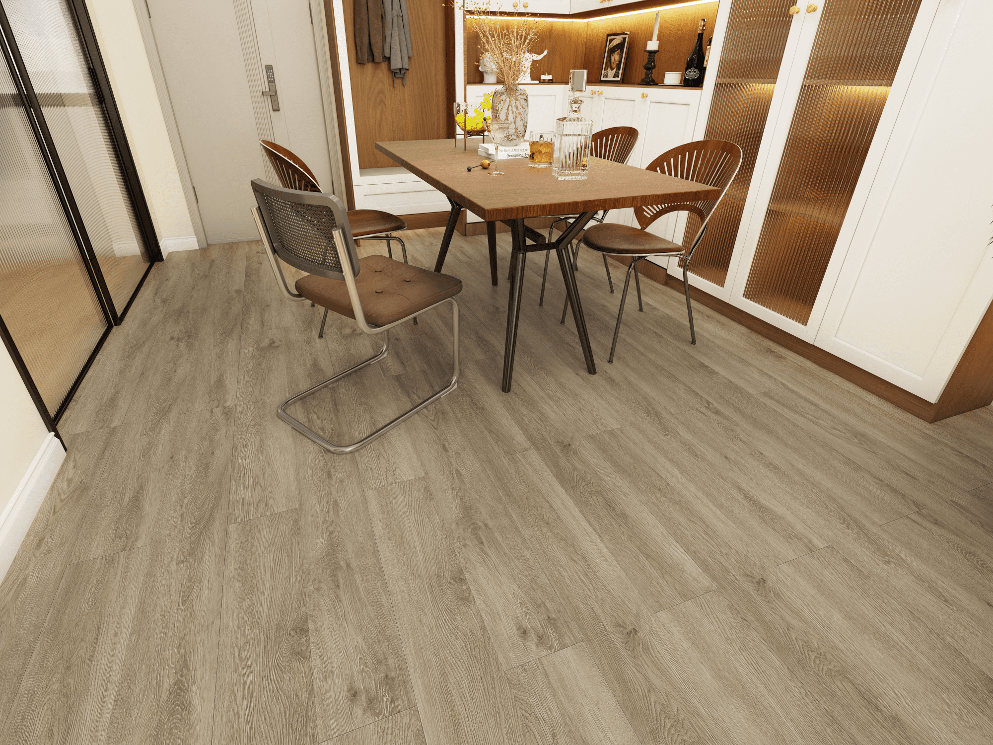 SPC ламинат ICON FLOOR (Айкон Флор) Коллекция BLACK WIDE Дизайн BW-33 Дуб Лорен (1200х180х4 мм)