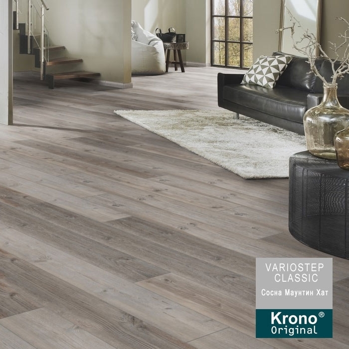 Ламинат KRONOSPAN (КРОНОШПАН) Коллекция VARIOSTEP CLASSIC Дизайн К047 Сосна Маунтин Хат (1285х192х8 мм)